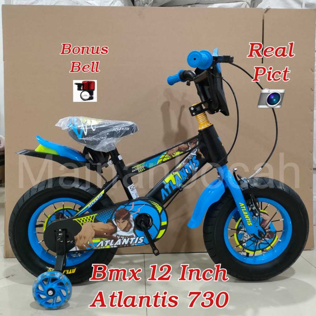 TERMURAH sepeda anak cowo BMX 12 INCH ATLANTIS 730 TERBARU SEPEDA BMX ANAK ATLANTIS 12 INCH BAN BESA