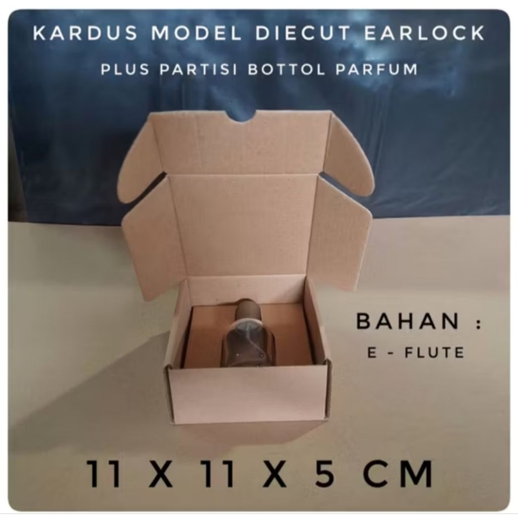 

kardus karton UK.11x11x5 cm model parfum 30 ml lalebo model aerlock