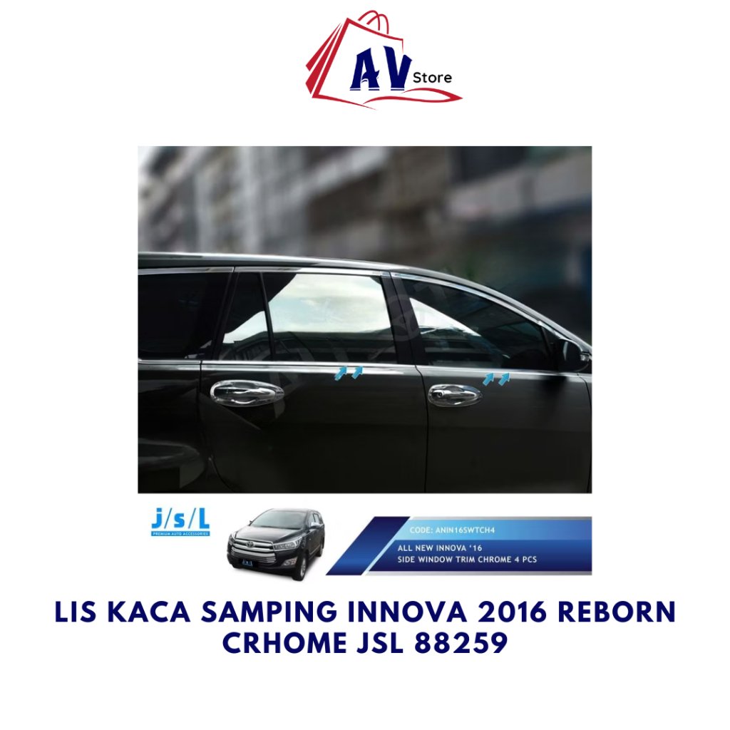 LIS KACA SAMPING INNOVA 2016 REBORN CRHOME JSL 88259