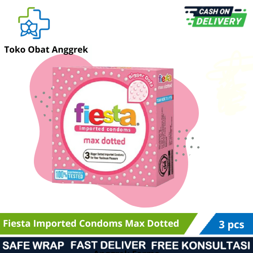 Fiesta Imported Condoms Max Dotted/3 pcs