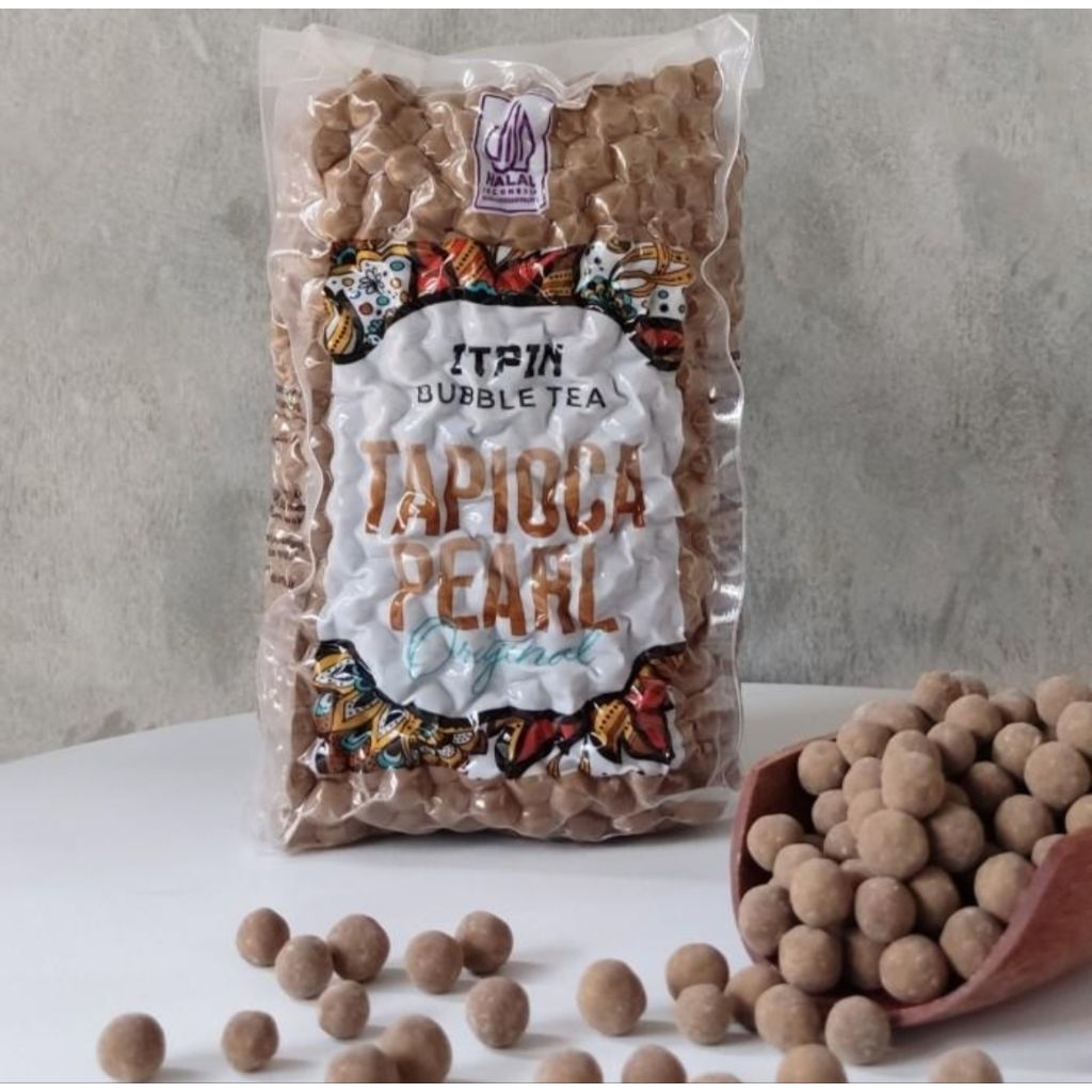 

Boba Tapioca Pearl IT PIN/ Tapioka pearl 1kg