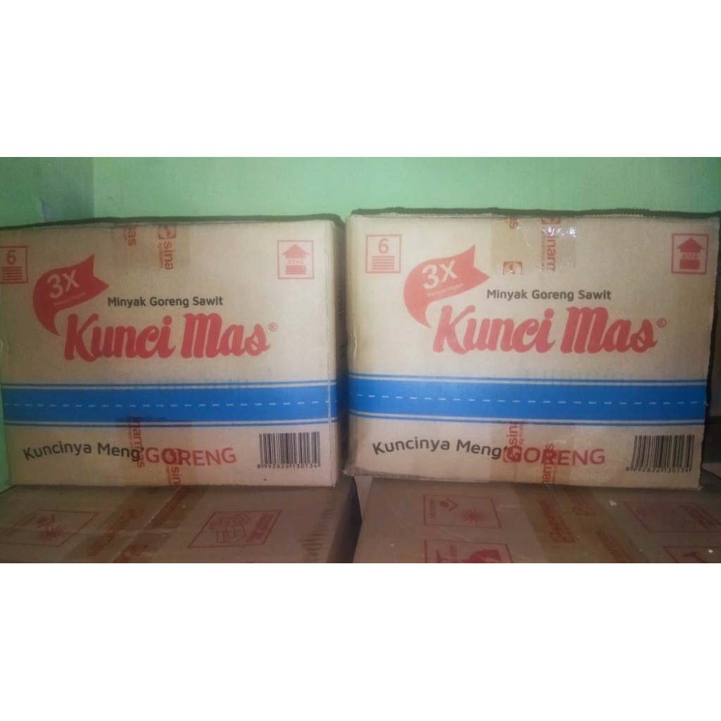 

kuncimas satu dus kemasan 2 liter isi 6 pouch