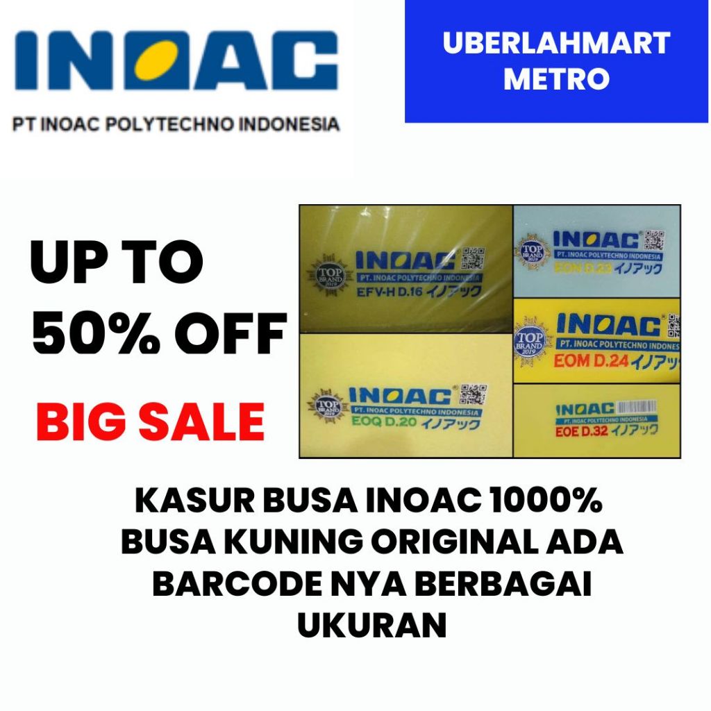 INOAC KASUR BUSA KUNING ORIGINAL 1000%