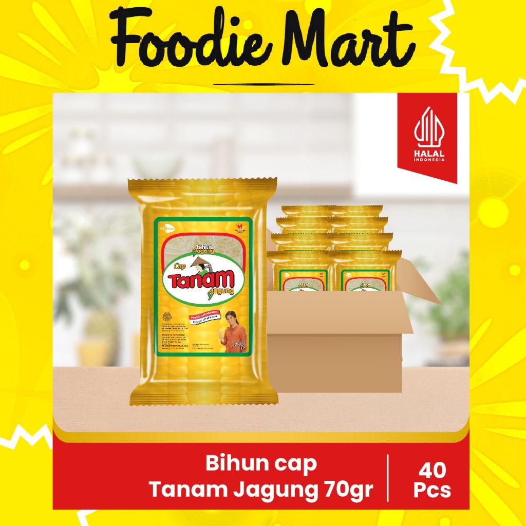 

[FOODIE MART] Bihun cap Tanam Jagung - 1 Karton - 40 Pcs - 70gr