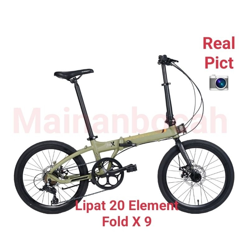 TERMURAH Lipat 20 Pacific Kodiak E Sepeda lipat 20 inch ELEMENT FOLD X9