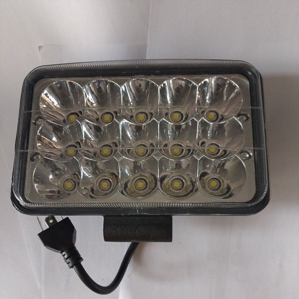 lampu sorot 5 in model segi 15 led titik lampu  6-80V Jp135 ps135 canter komatsu