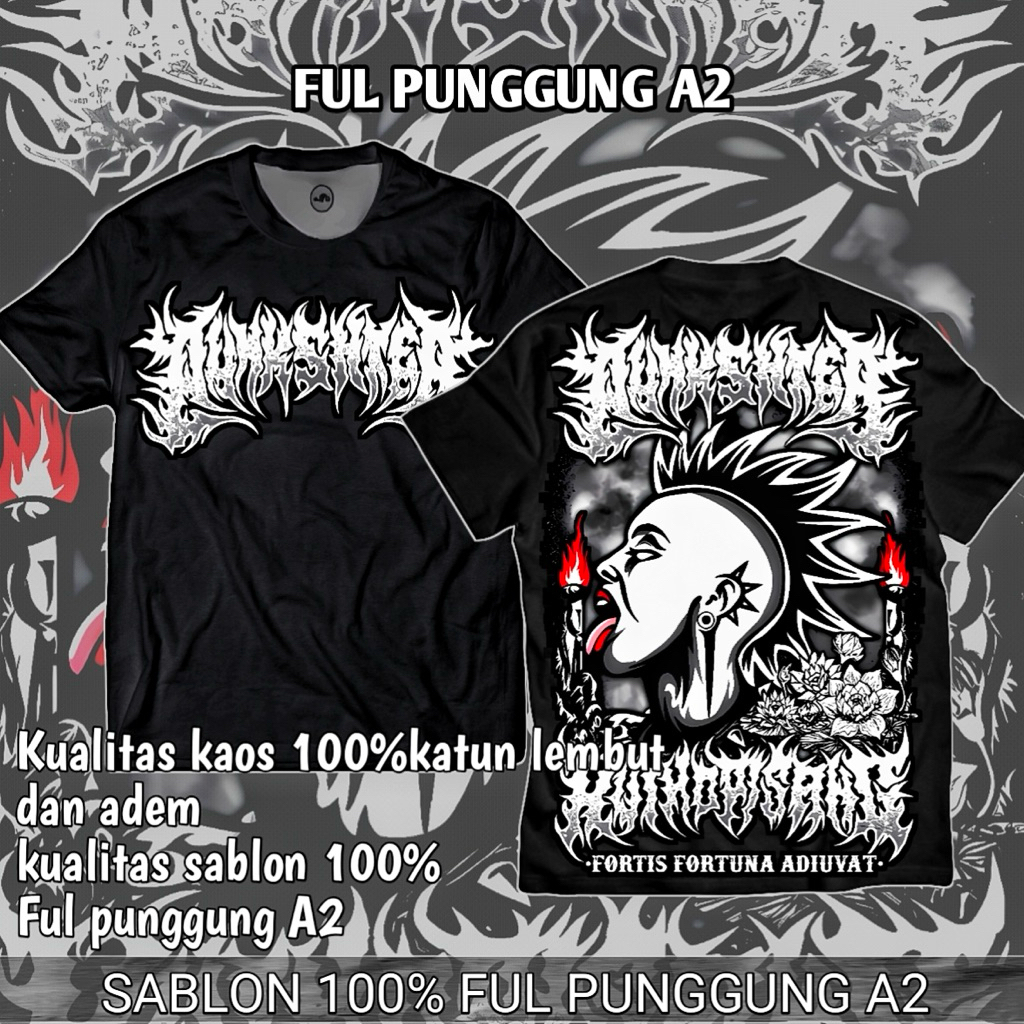 kaos punkshter psht terbaru kaos distro disain terbaru PUNKSHTER sh terate ful punggung A2