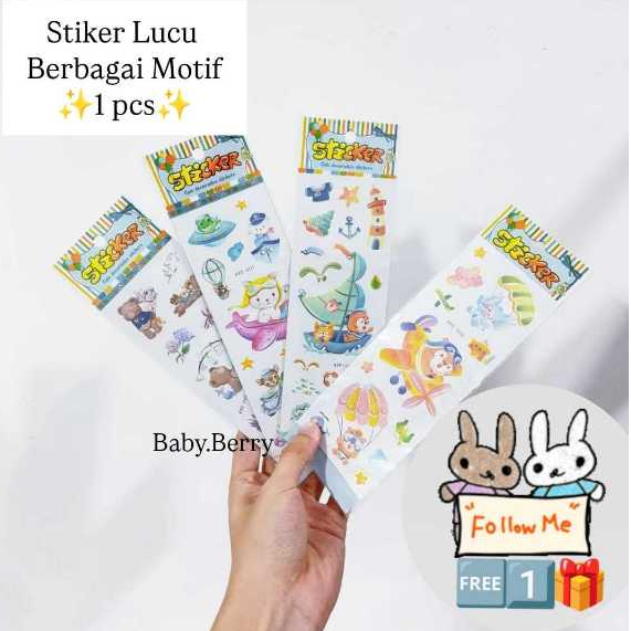 

INS Populer - Stiker Mainan Anak Berbagai Motif Karakter Lucu Bear Cat Bisa Tempel Di Mana Saja