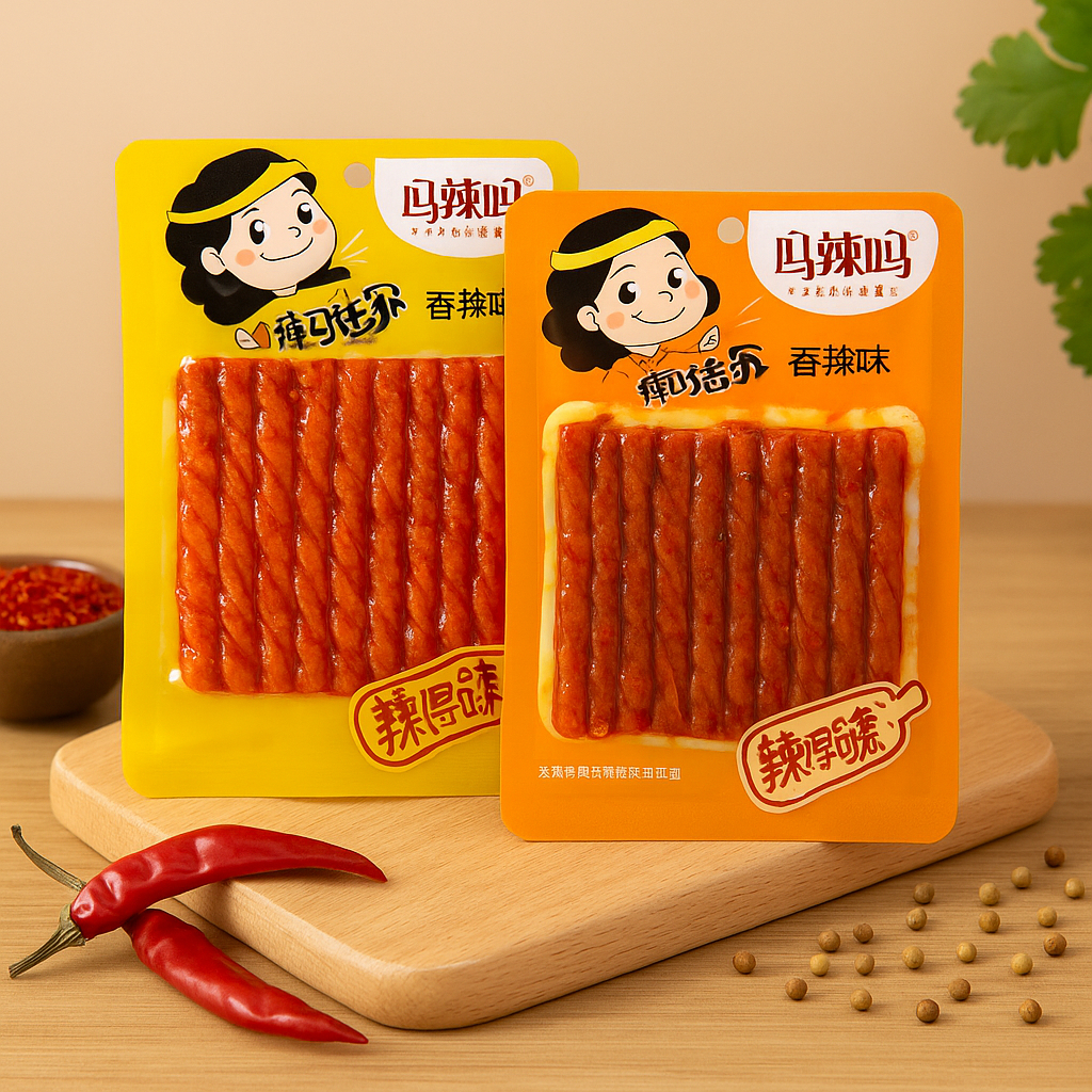 

Snack pedas halal soy based premium siap konsumsi 70-100gr