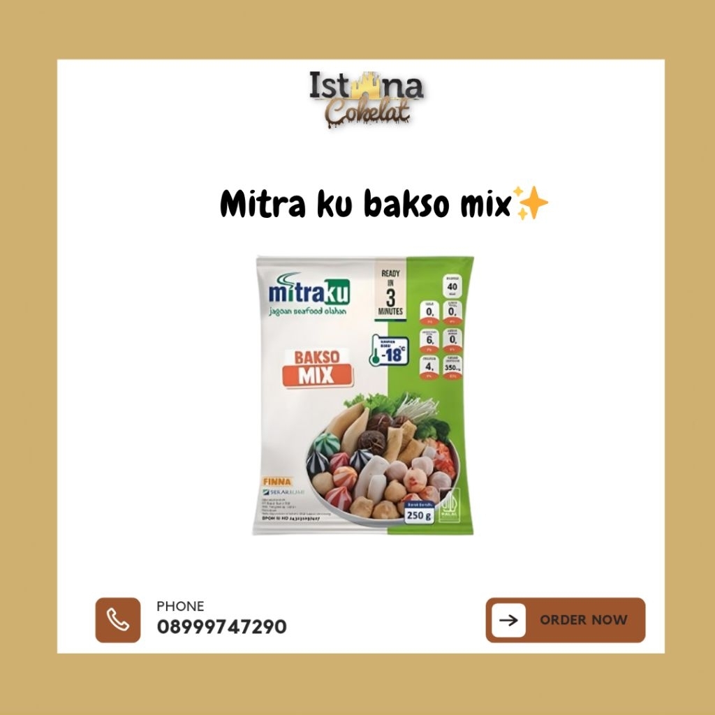 

[FROZEN] Mitraku Bakso Mix 250g