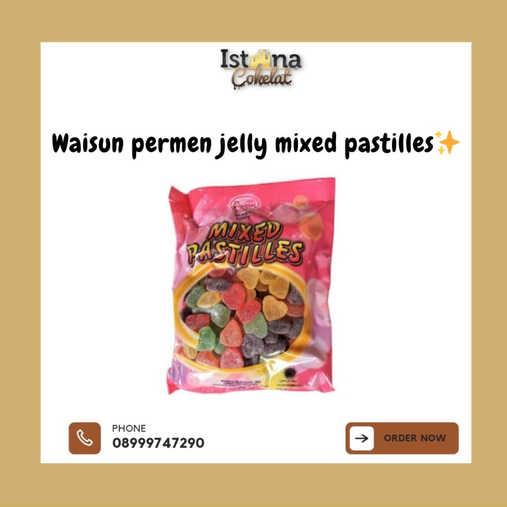 

Permen jelly waisun mixed pastilles
