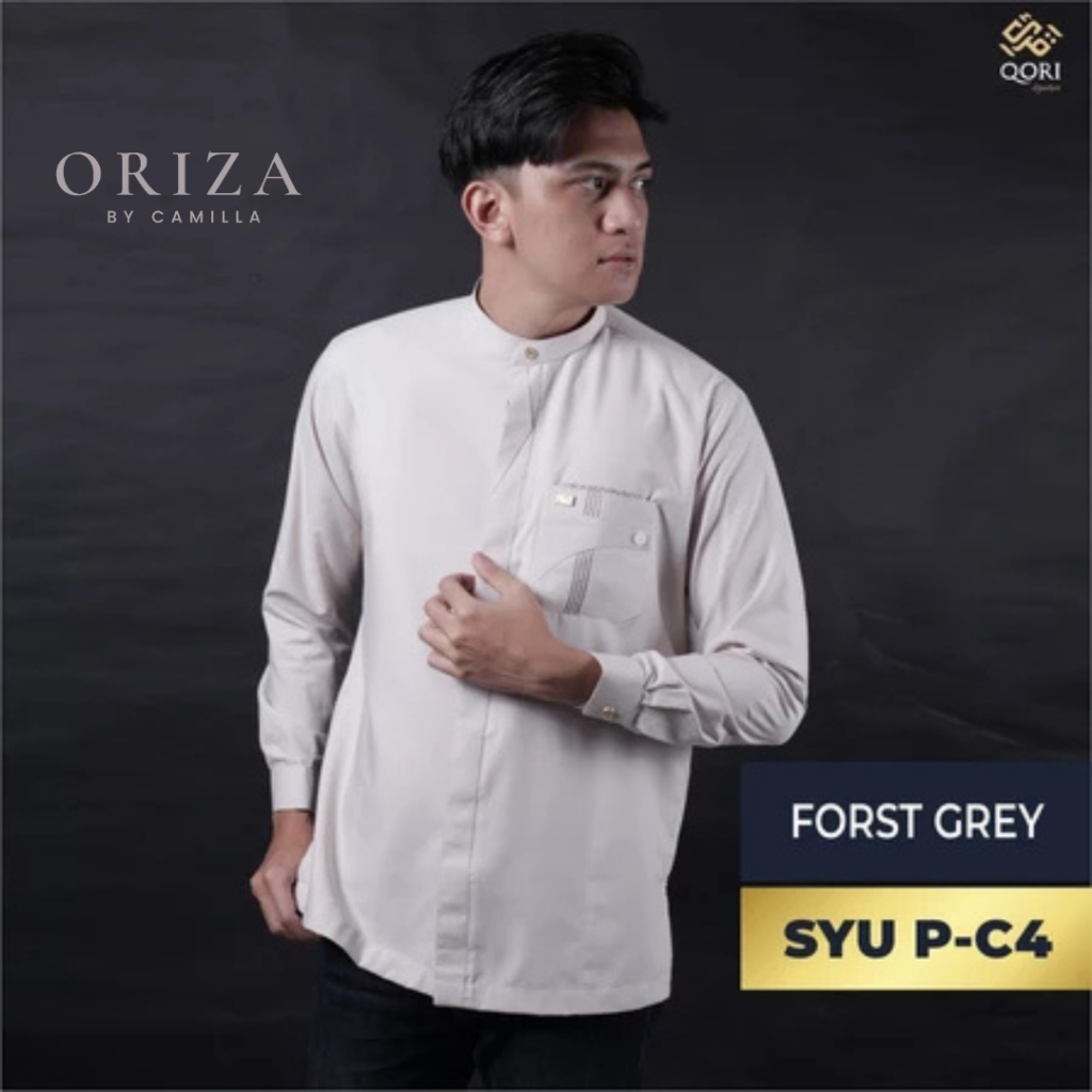 Qori Apparel/Baju Koko Pria Panjang Syurahbil Bin Hasanah/SYU-2/ORI