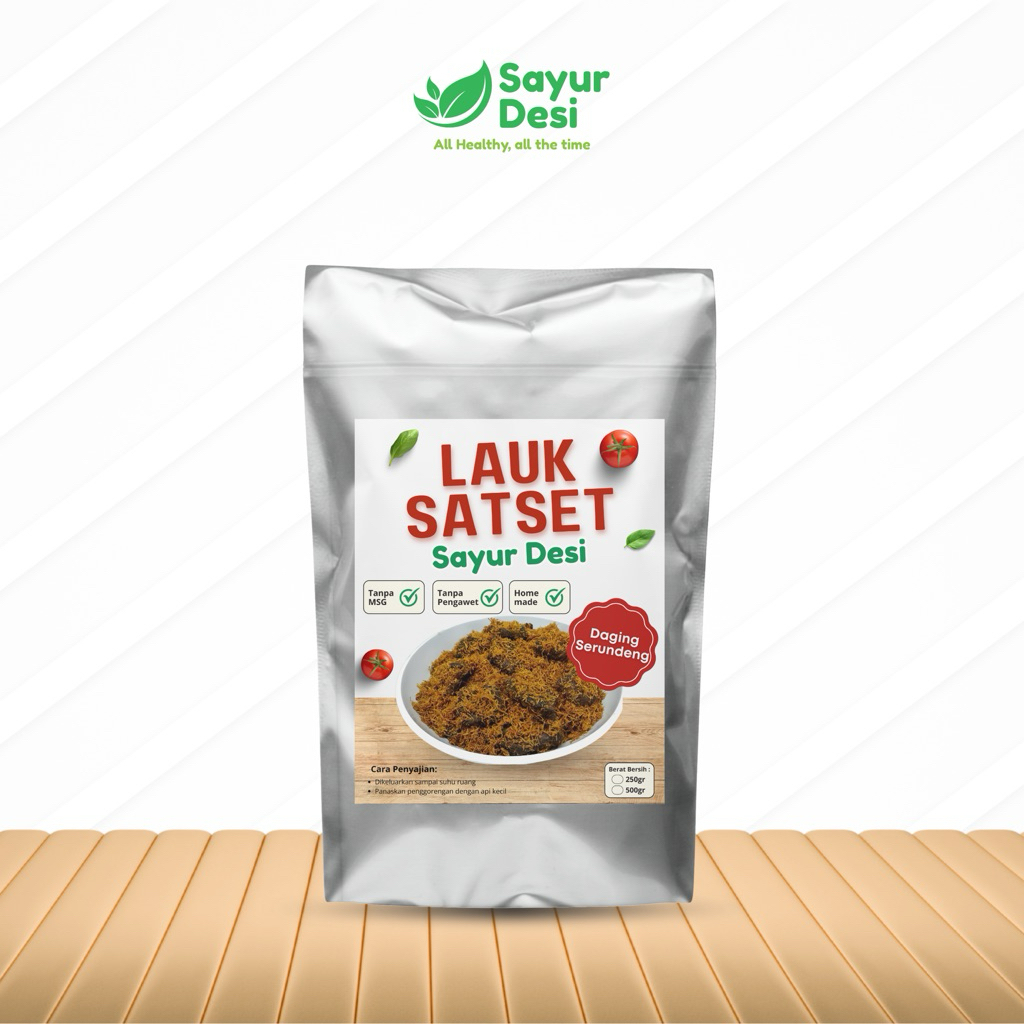 

Lauk SatSet Frozen Daging Serundeng - Sayur Desi
