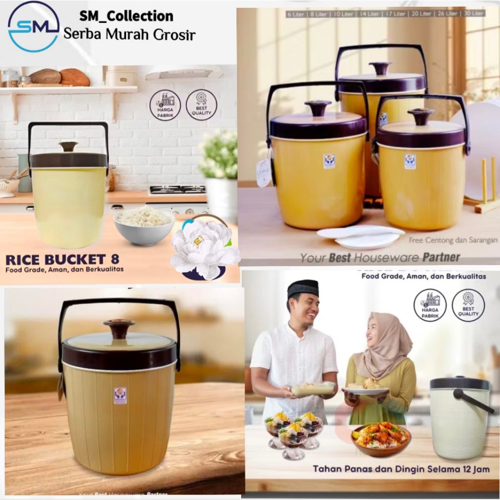 Tempat Nasi/Thermos Nasi/Thermos Es/Thermos Serbaguna/Rice Bucket nasional