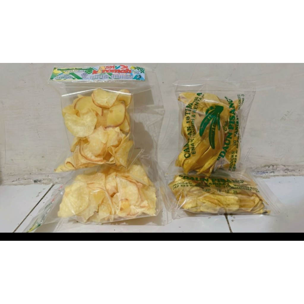 

keripik singkong & keripik pisang
