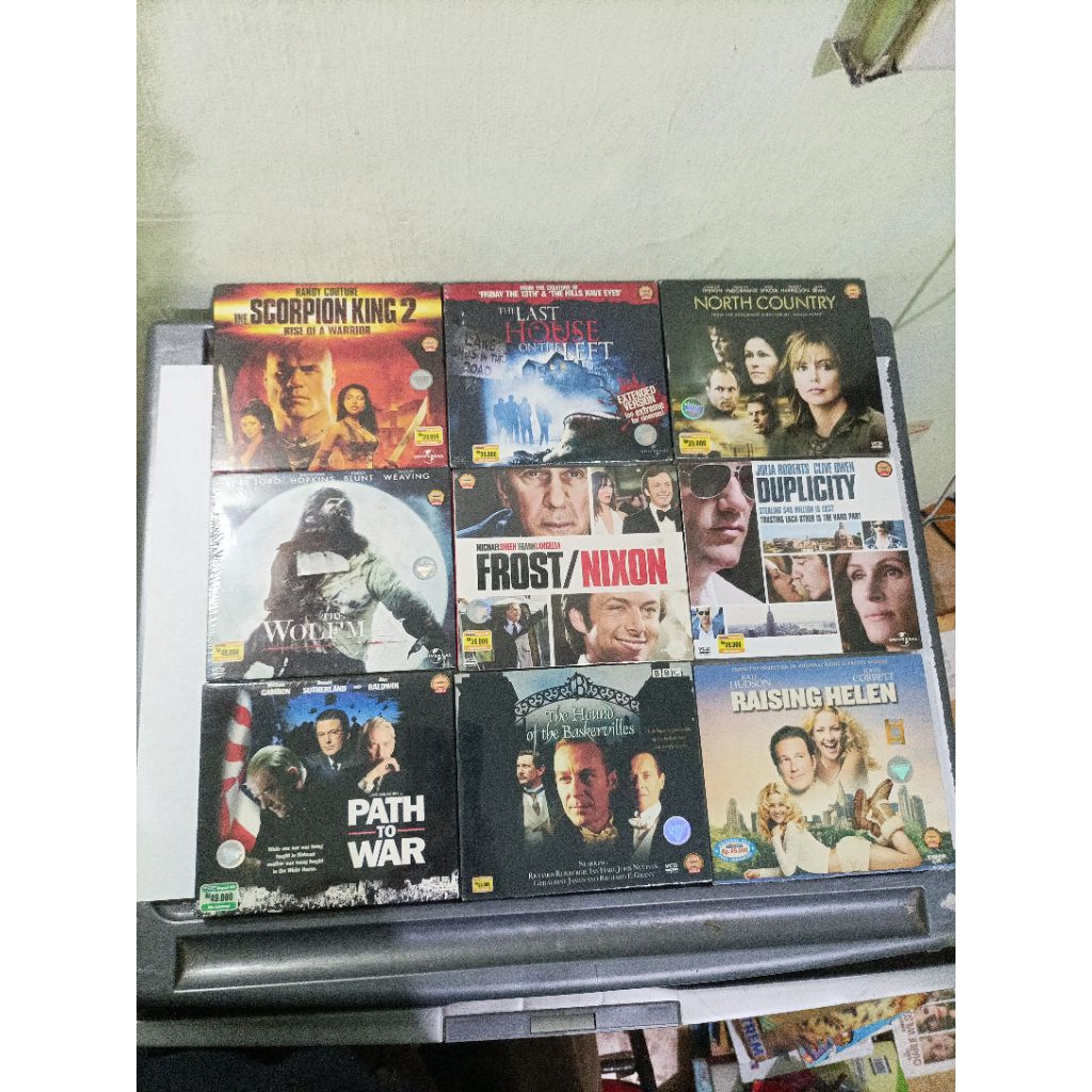 VCD original Scorpion King 2, the last House on the left, North country Repomen, Raising Helen, The 