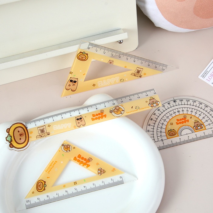 

Penggaris Set 4 pcs Kartun Warna - 15 cm