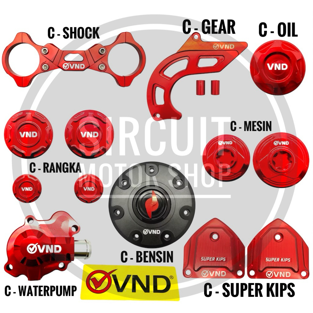 COVER SET MESIN VND NINJA 150 RR & R / COVER RANGKA VND NINJA 150 R & RR / COVER MESIN VND NINJA 150