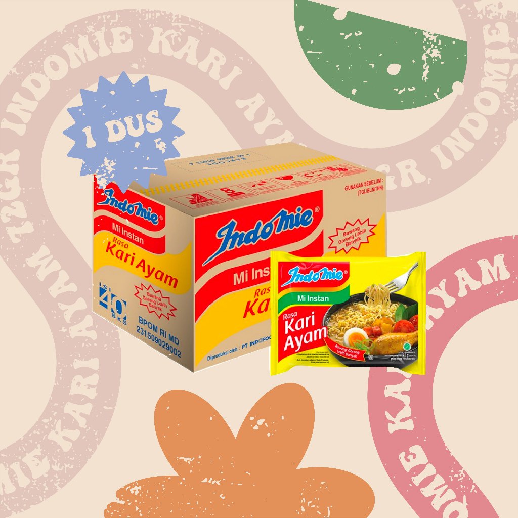 

Indomie Mie Instan Kari Ayam 1 Dus