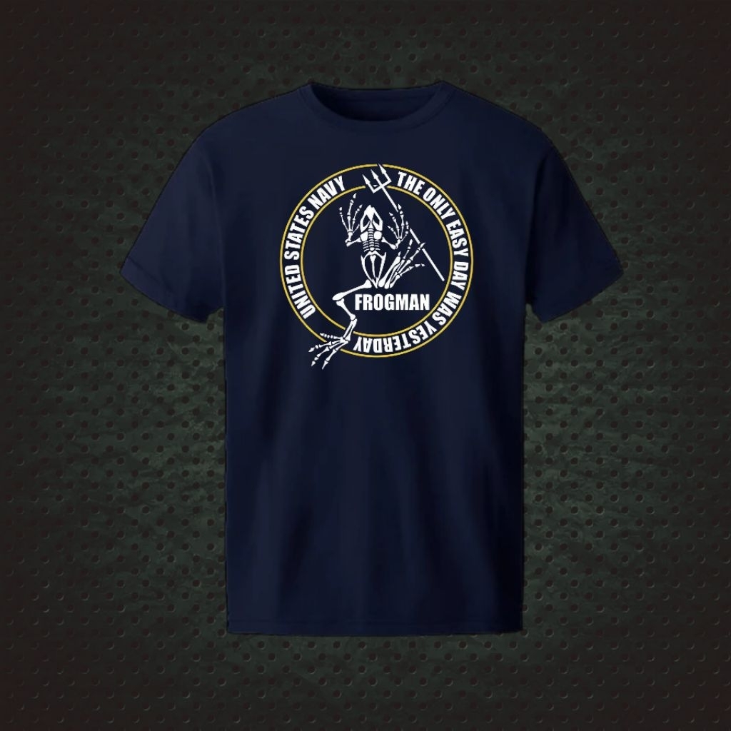 Kaos US ARMY T Shirt Military Design US NAVY SEAL FROGMAN DESIGN
