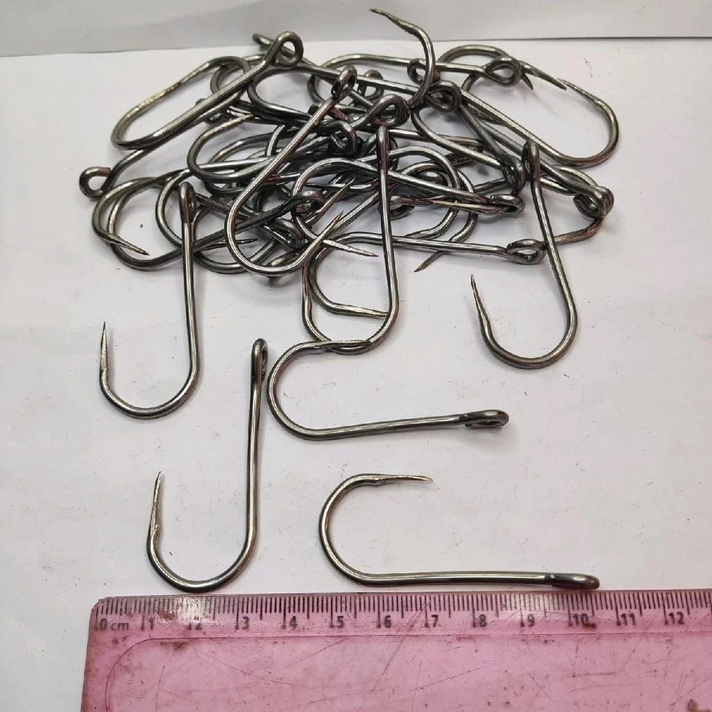 100pcs mata kail pancing ikan rawe kolong no5 mata kail rawai senggol