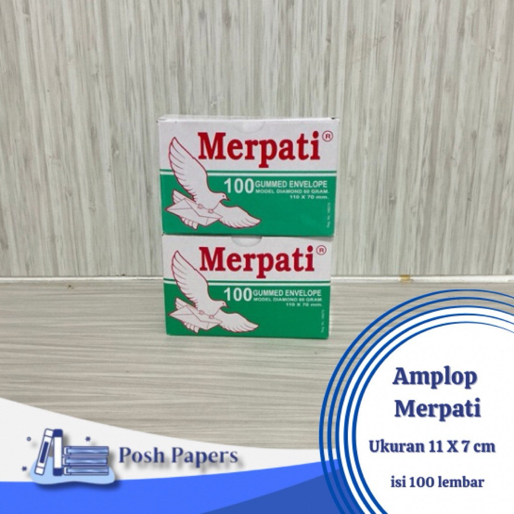 

Amplop Merpati Mini hijau 60 GSM (1 Pack isi 100)