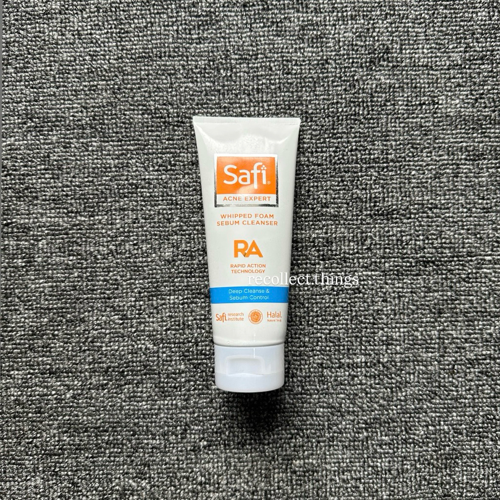 recollect.things SAFI Acne Expert Whipped Foam Sebum Cleanser 100 gram | Face Wash Sabun Cuci Muka F