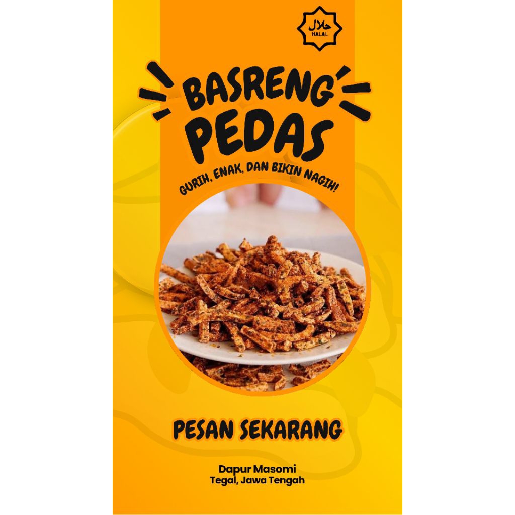 

Basreng/Baso Goreng Rasa Pedas Daun Jeruk 150gram