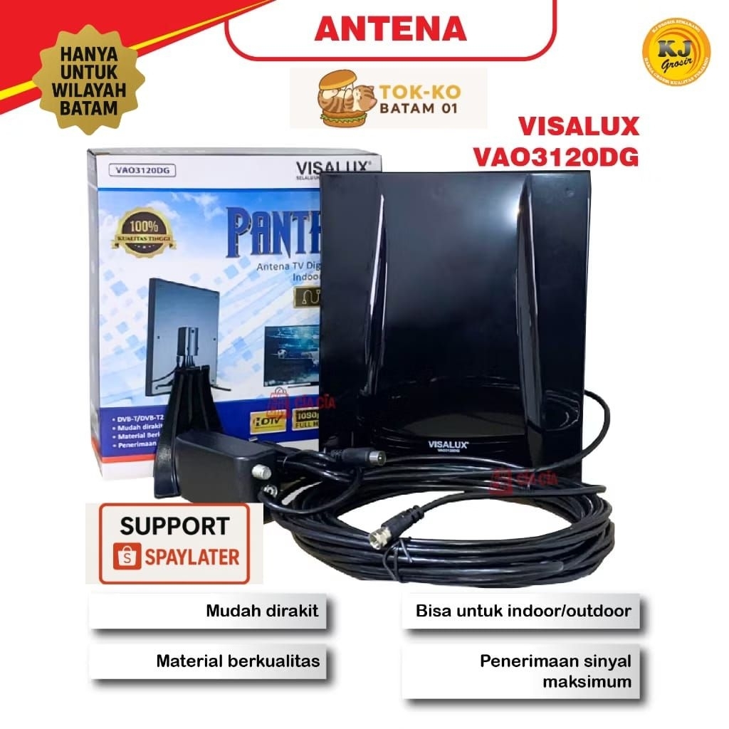 ANTENA TV DIGITAL VISALUX PHANTER EDITION - BATAM