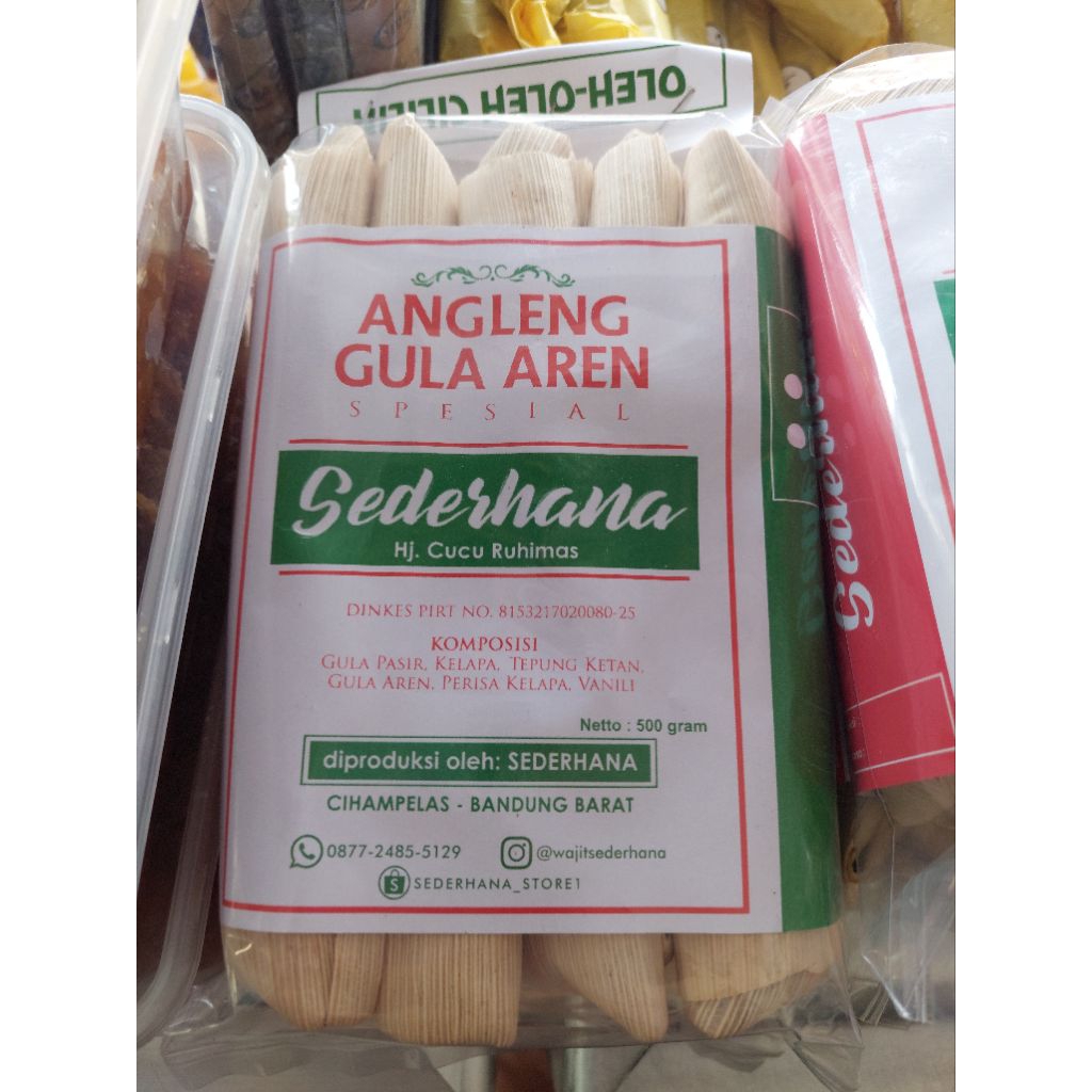 Angleng gula aren/Wajit angleng Sederhana 500gram