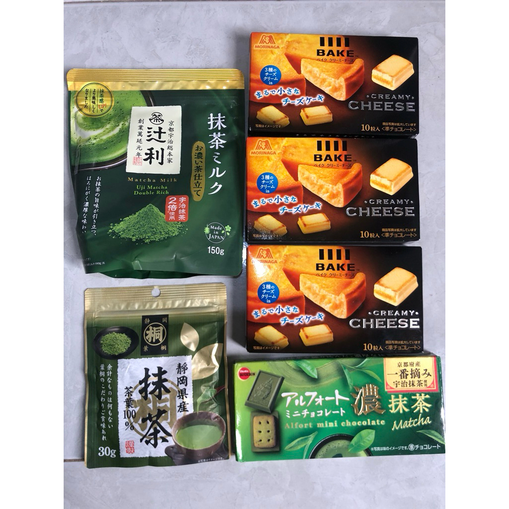 

[ready stock] matcha morinaga alfort snack jepang