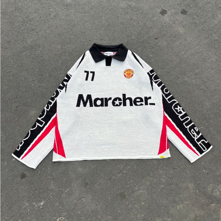 Marcher.ltd Jersey Knitted Oversize Boxy-Chester terlaris