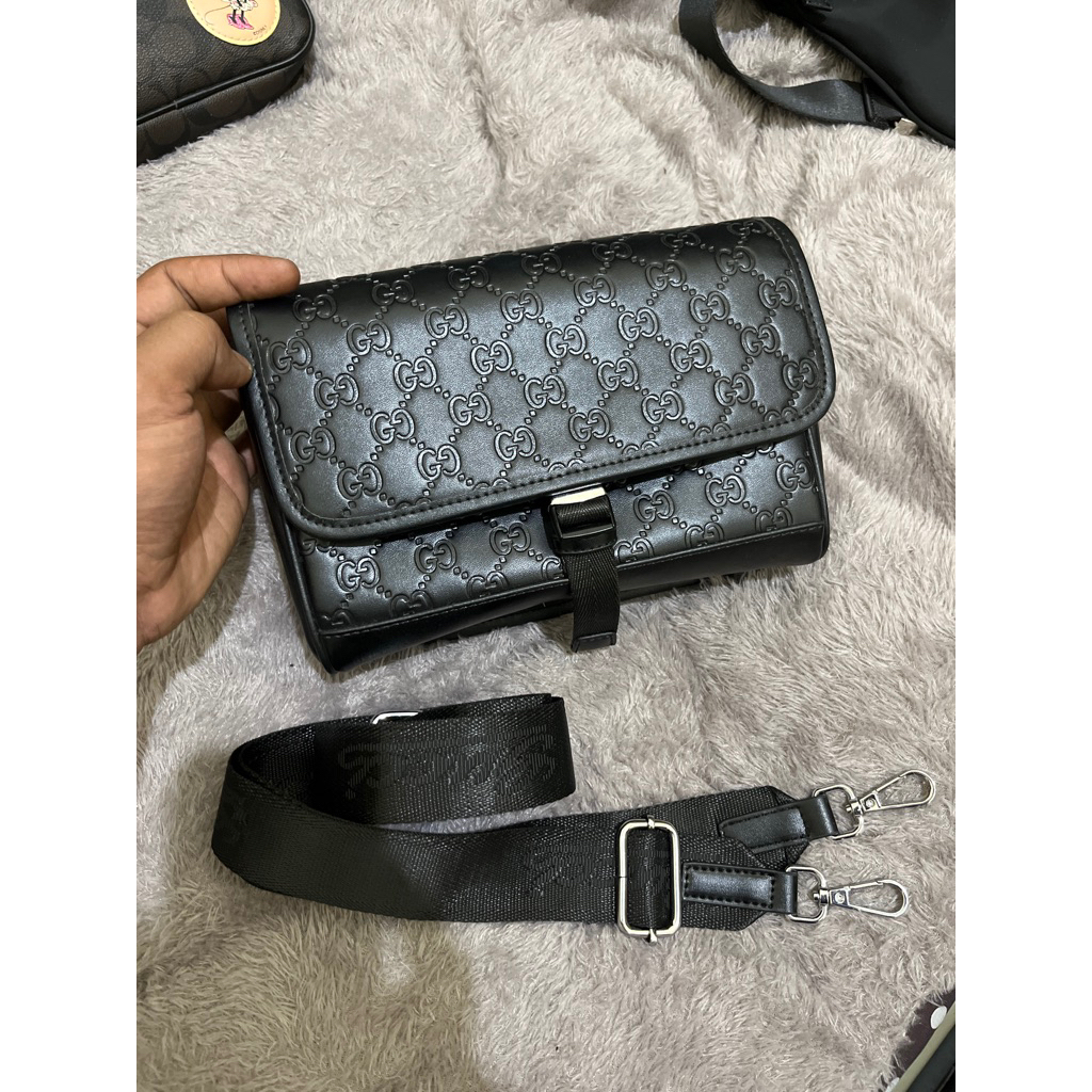 Tas handbag ada tali panjang tas selempang pria wanita tas clutch multyfungsi