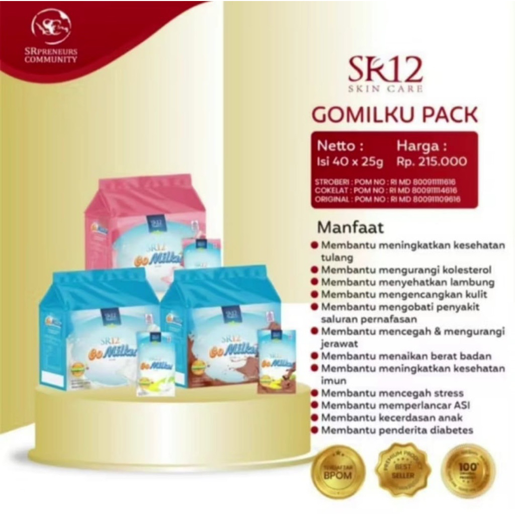 

SR12 Go Milku Susu Kambing Etawa Bubuk Isi 1kg dan 250gr