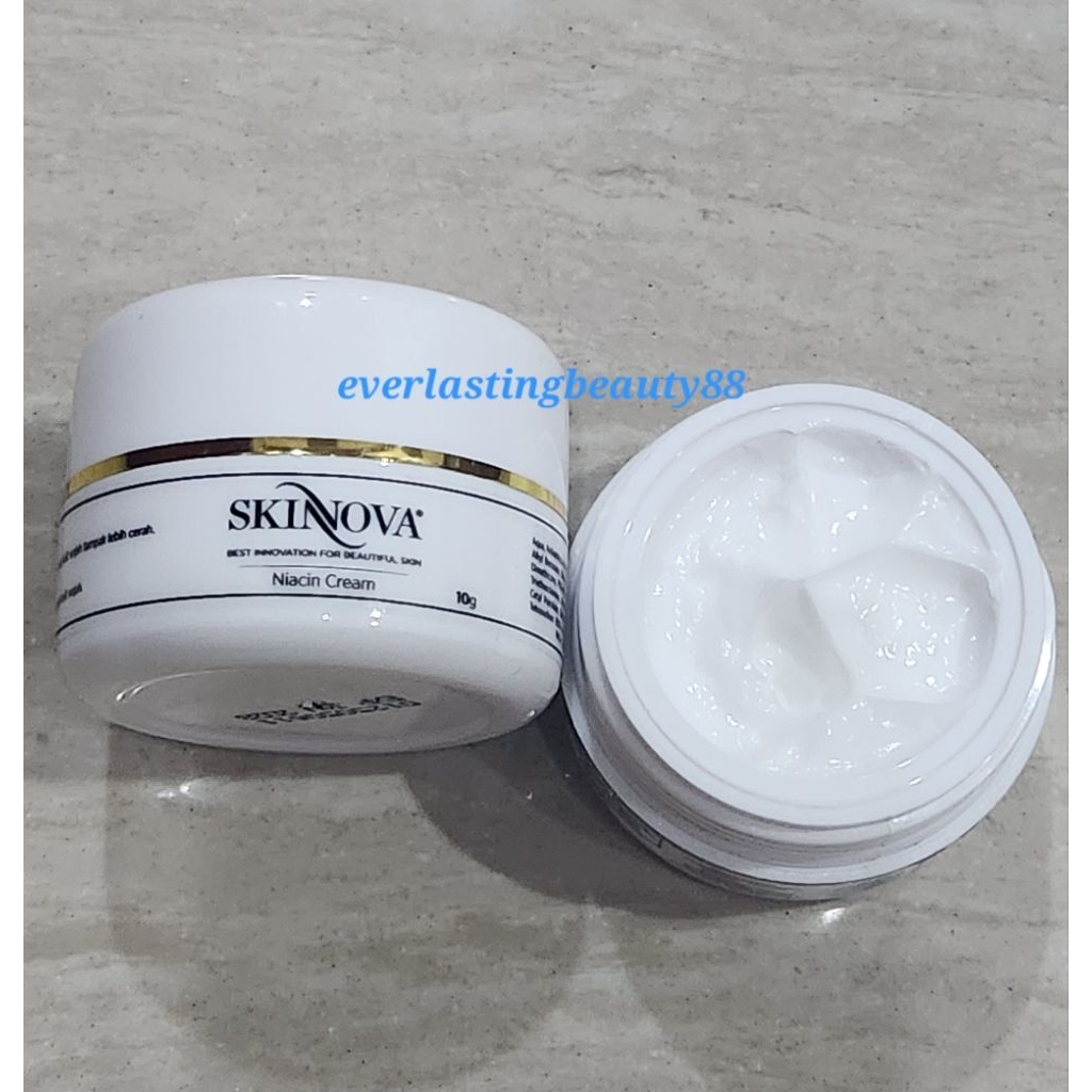 Skinnova Niacin Cream - krim pemutih pencerah pelembab - bekas jerawat - Skinova - BPOM