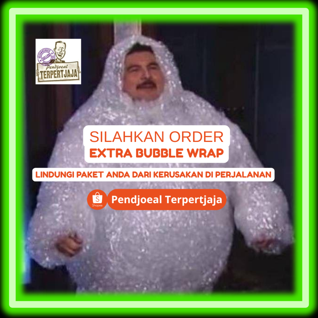 

Bubble Wrap 30cm X 30cm tambahan untuk keamanan paket anda selama perjalanan