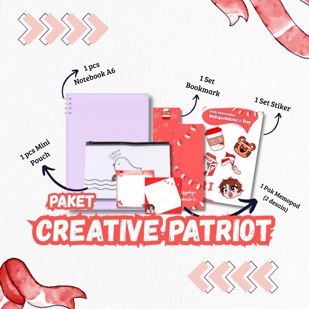 

Paket Alat Tulis Merdeka | Creative Patriot