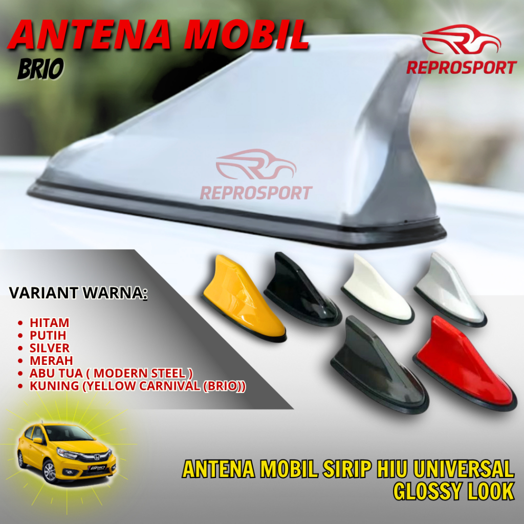 Antena Mobil Sirip Hiu Univesal Glossy Look BRIO