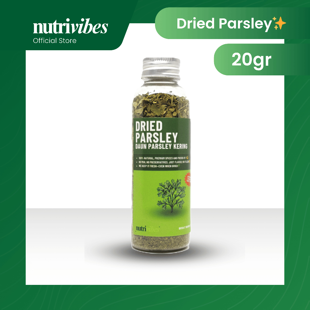 

Parsley Kering / Dried Parsley 20gr - Nutrivibes