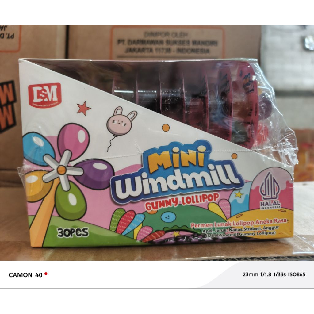 

Mini Windmill Gummy Lollipop 30 Pcs – Permen Lunak Lolipop Aneka Rasa Buah Halal BPOM