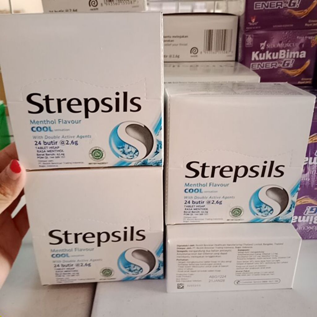 

PROMO!! PERMEN STREPSILS COOL Isi 24 butir