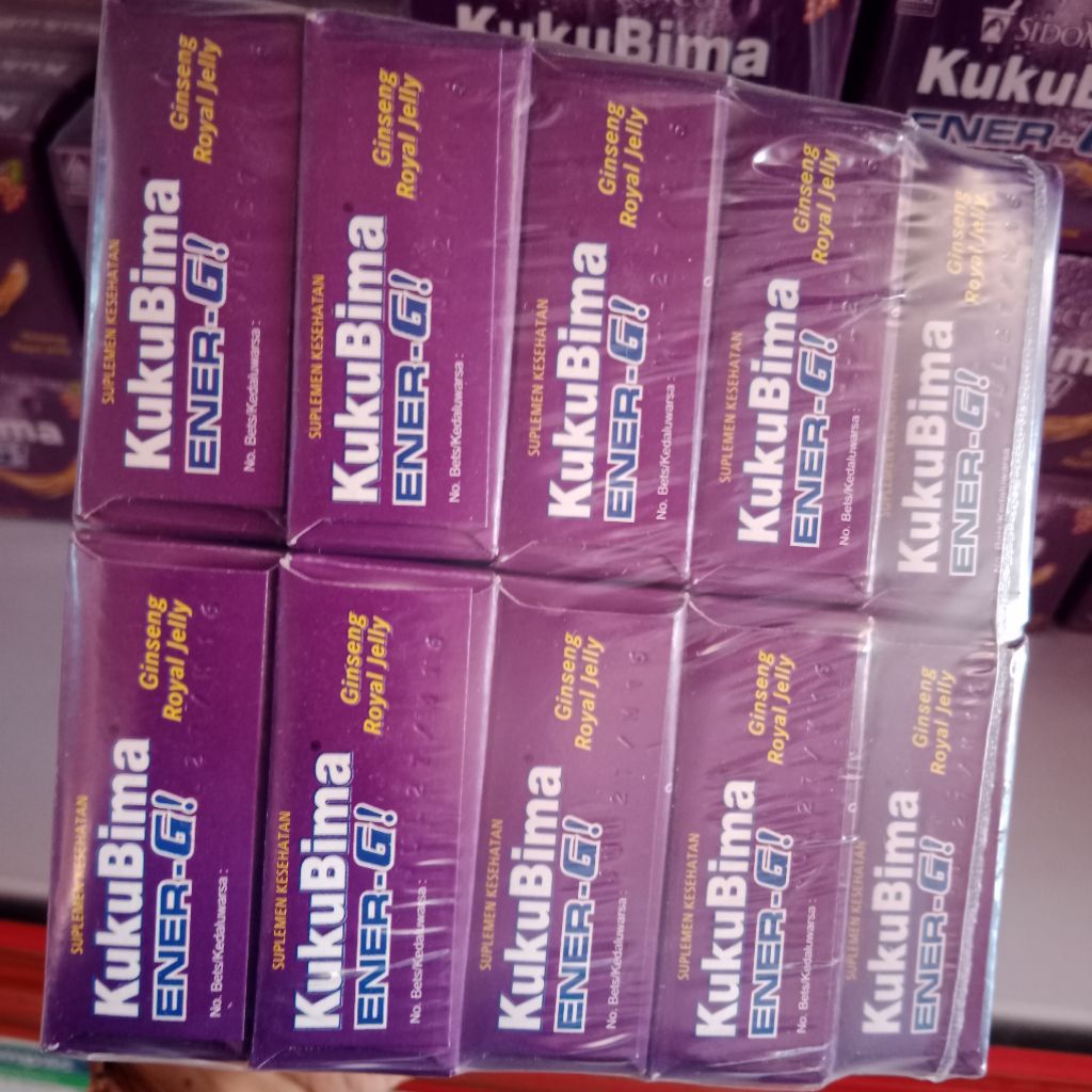 

KUKUBIMA ENER-GI!! GINSENG ROYAL JELLY. ISI 10 KOTAK