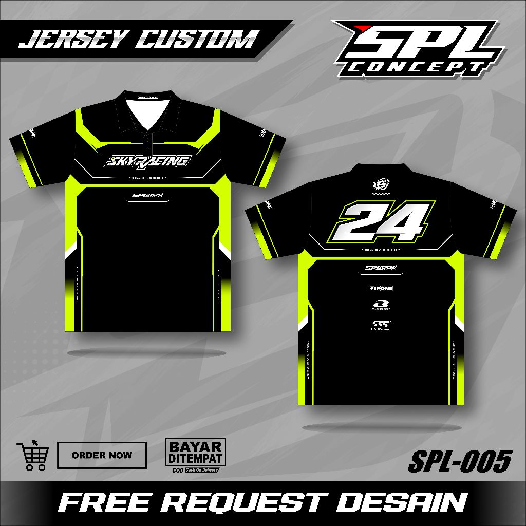 JERSEY RACING Jersey Racing Custom Full Printing Jersey Balap Kaos Baju Balap Bisa Ubah Nama Nomor