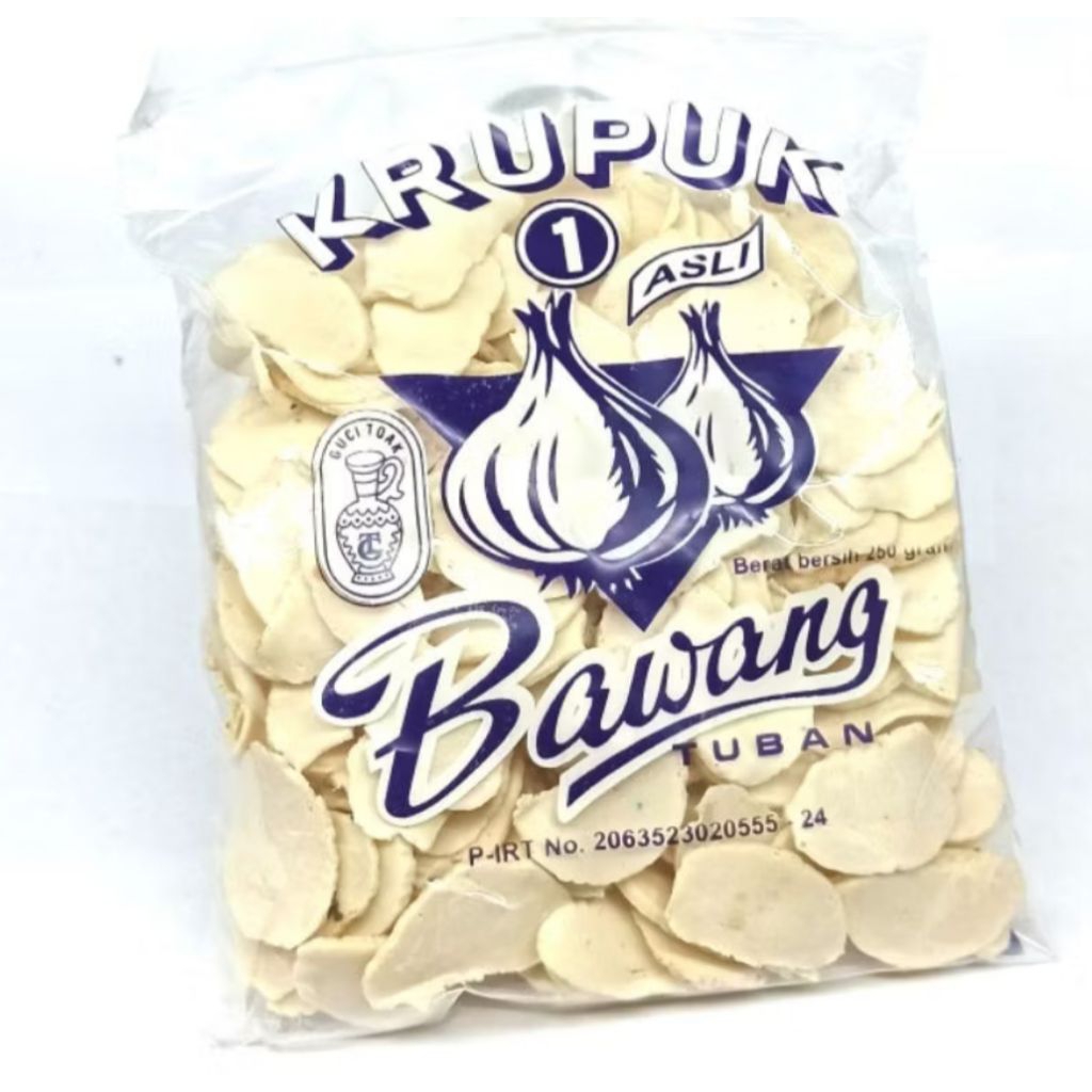

Kerupuk bawang - krupuk bawang GUCI TOAK khas Tuban 250grm