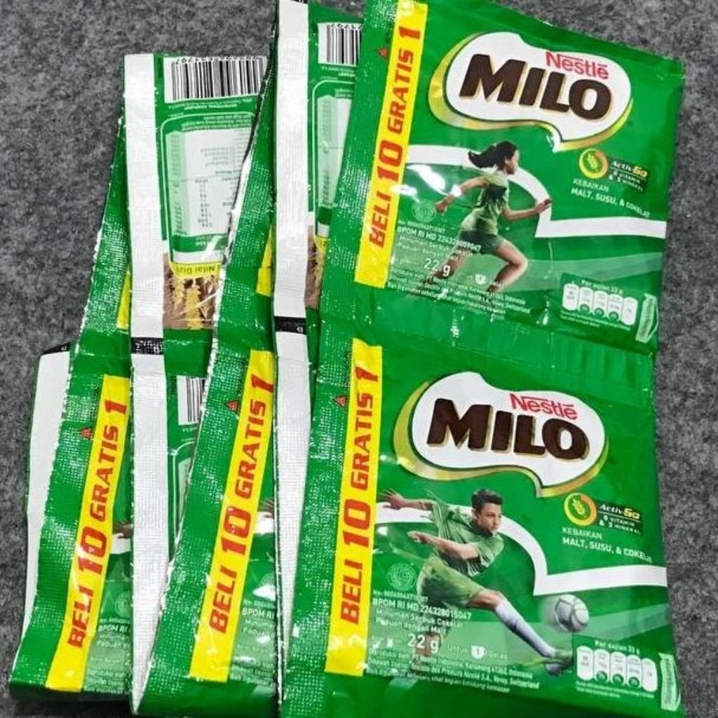 

MILO ACTIV-GO SUSU COKLAT RENCENGAN 22 gr 10 pcs gratis 1