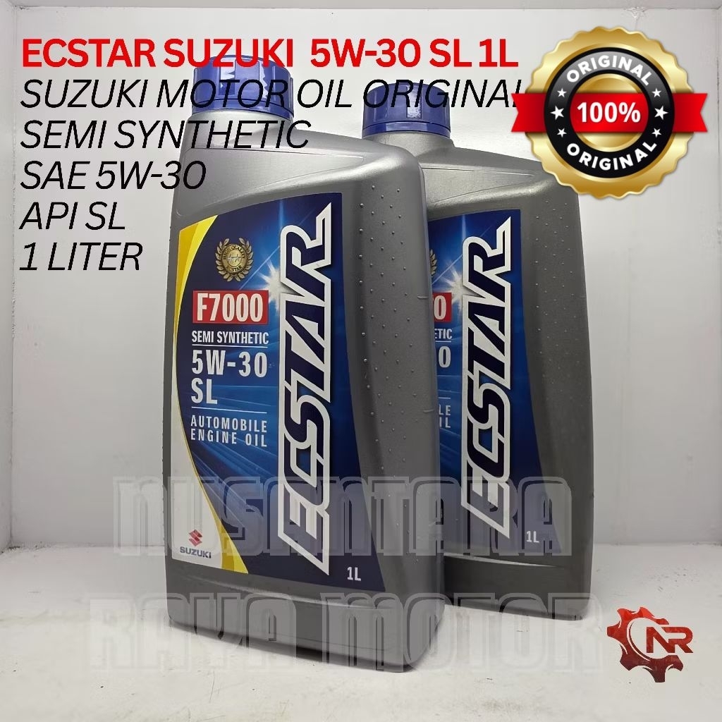 ECSTAR SUZUKI 5W-30 SL 1L- Oli Mesin Mobil ORIGINAL SUZUKI 1 LITER