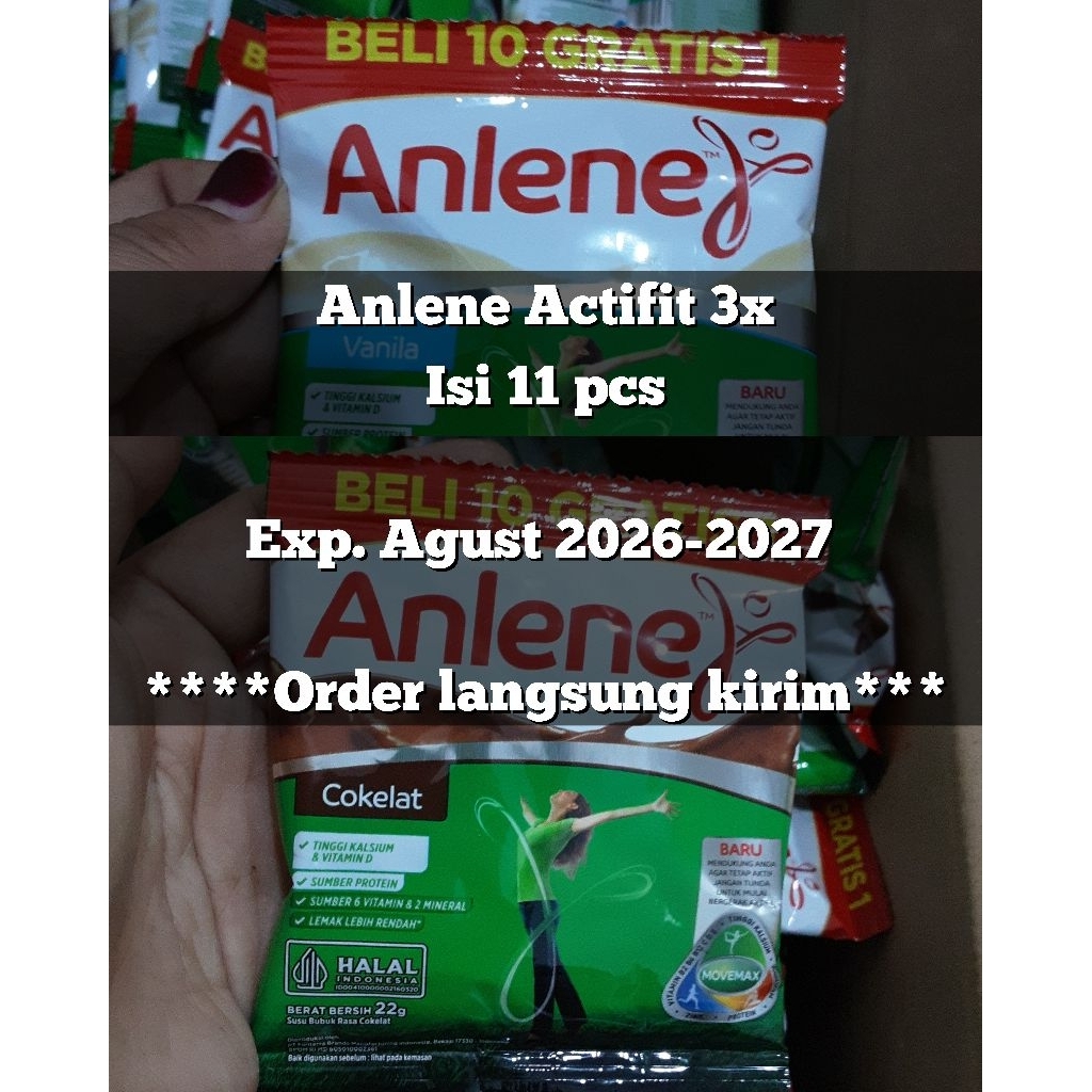 

ANLENE SACHET ACTIFIT 3X ISI 11 PCS/RENCENG /EXP. 2026 - 2027