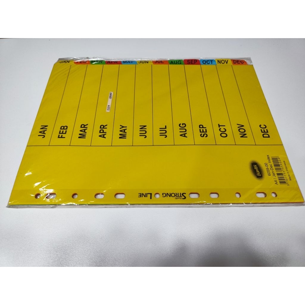 

Bantex pembatas kertas kuning Jan-Des