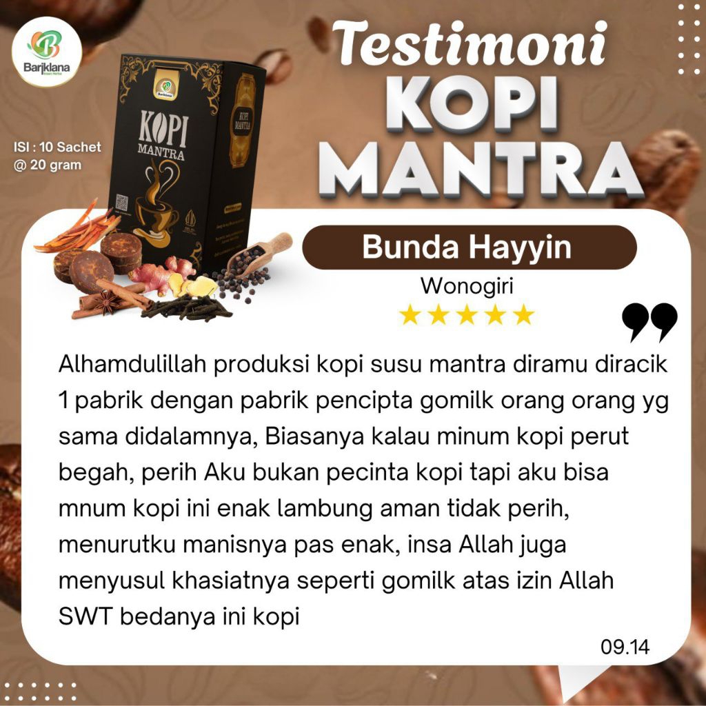 

KOPI MANTRA HITAM BARIKLANA