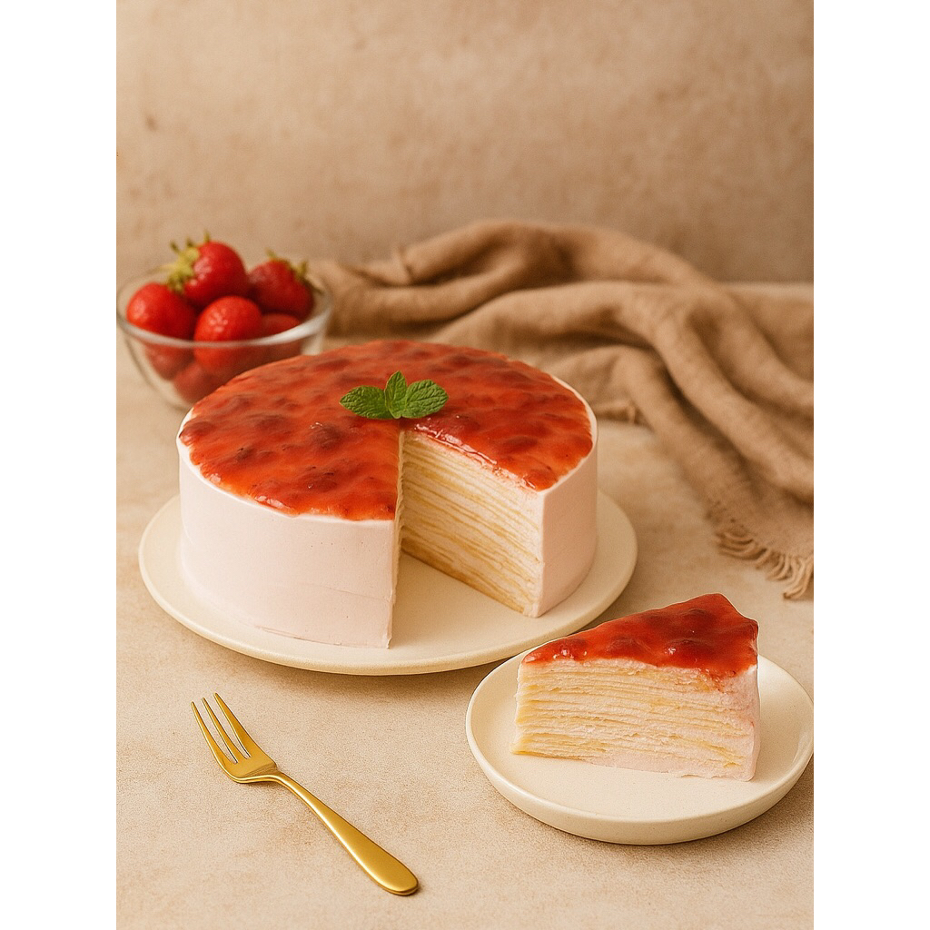 

Mille Crepes Strawberry SLICE